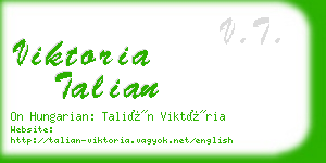 viktoria talian business card